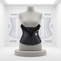 Ceinture de maintien de la taille avec fermeture éclair, double compression, 2 couches, Cinturillas Colombianas Faja pour le contrôle du ventre
