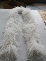10 plis plume d'autruche Boa maison fête noël décor bricolage artisanat vêtements Costume danse robe Cosplay nouveauté artificielle