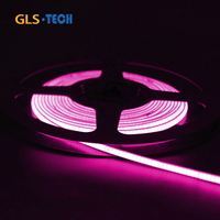 Bande lumineuse LED COB flexible 4 mm 5V 12V 24V 480 LED/m Rouge Bleu Orange Rose Violet Blanc Bandes LED COB linéaires sans points DIY