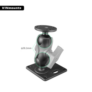 1.5''/38mm/C Sizes Short 3.4'' Aluminium Double <b>Socket</b> Arm for Car Tablet Mount VIN-C-8.7A/VIN-C-8.7B - Product Image 3