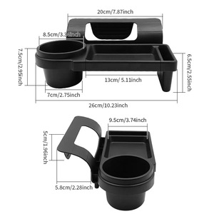 Car Door <b>Hanging</b> Storage Box Rectangle Black 1-3L Hook Type For Storage And Organization - Product Image 3