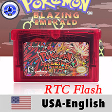 Cartucho de juego Flash RTC en inglés estadounidense, versión Blazing Emerald Dark Worship, Emerald Legacy, con pantalla de cristal líquido, tarjeta ROM hackeada para GBA - Product Image 5