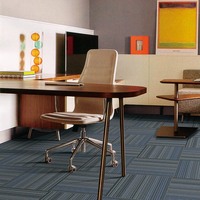Ofis odası kolay kurulum PVC destek vinil kilim karo halı modern