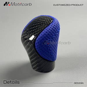 Volante Personalizado de Fibra de Carbono con Empuñaduras de Cuero Azul para Lexus 2013-2025 IS RC GS NX 250 300 300h 350 500 F Sport Upgrade - Product Image 4