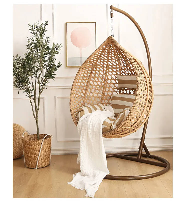 Comfortable and high quality rattan swing chair egg swing chair