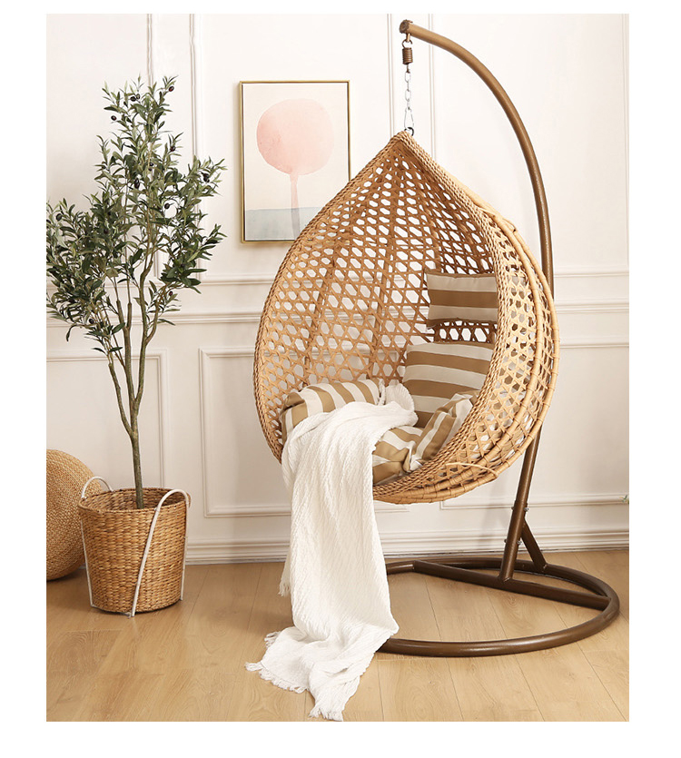 Удобное и высококачественное кресло-качели из ротанга, кресло-качели для яиц