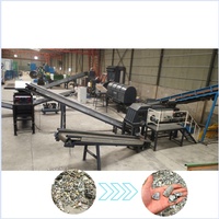 Déchiqueteur de déchets électroniques et de robinets usagés, à roulement en alliage d'aluminium, haute productivité, motorisé, contrôlé par PLC, à courant de Foucault