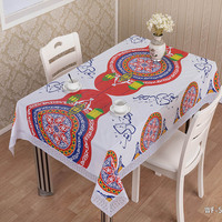 Décorations de table pour restaurant musulman du Ramadan, nappes de table rectangulaires en PVC blanc