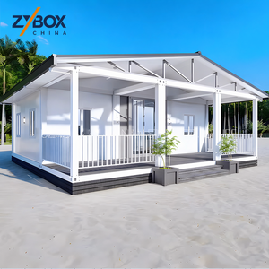 <span class=keywords><strong>Maison</strong></span> préfabriquée de luxe extensible en conteneur de 20 pieds, 2 ou 3 chambres, avec bureau et toit, résistante au vent, type villa - Product Image 1