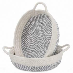 Cestas Tejidas de Cuerda de Algodón Natural para Almacenamiento y Organización del Hogar, Hechas a Mano, Venta al por Mayor - Product Image 4
