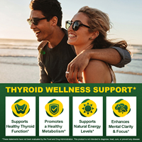 Itawel 60ml Gouttes Minérales Thyroïdiennes Soutien Thyroïdien Liquide avec Ashwagandha pour Renforcer l'Immunité Complément Alimentaire pour Adultes
