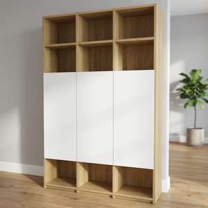 Librería de Madera Ecológica de Diseño Moderno, Color Personalizado, Estilo de Panel de Madera, Mueble para Almacenamiento de Libros en Oficina en Casa o Sala de Estar - Product Image 3
