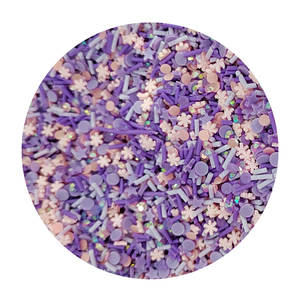 500g Purple Mix Star arcilla redonda rebanadas de polímero Slime juguetes jarrón vaso relleno DIY Slime Charms - Product Image 1