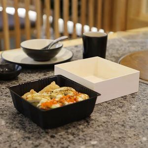 Torta di pasticceria da asporto <span class=keywords><strong>in</strong></span> legno vassoio per Sushi da pranzo rettangolare <span class=keywords><strong>in</strong></span> carta a prova di olio da asporto scatola per sushi <span class=keywords><strong>in</strong></span> legno per uso alimentare - Product Image 6