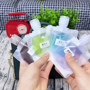 Reusable Stand-Up <b>Pouch</b> Packaging 30ml, 50ml, 100ml Shampoo, Cosmetics Travel-Size Packaging Small-Capacity Refill <b>Pouch</b> - Product Image 4