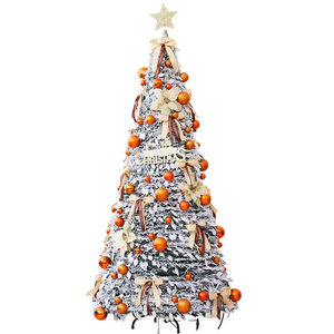 Sapin de Noël Superstar Santa Pop-Up, 7FT, pré-éclairé avec 200 lumières <span class=keywords><strong>LED</strong></span>, COMME VU À LA TÉLÉVISION, Santa Topper Projects North Star - Product Image 1