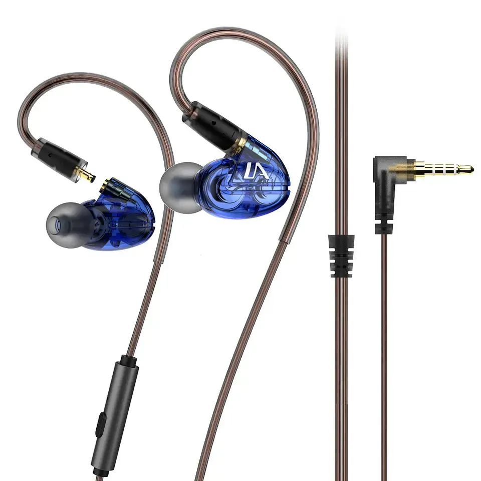LT1 Wired Headphones High Quality 3.5mm in Ear Stereo Extra Bass Earphones Comfortable Fit Hifi Headset with Voice Call
