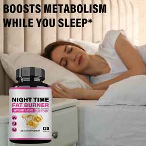 Brûleur <span class=keywords><strong>de</strong></span> graisse pendant la nuit Aide au sommeil Sans OGM Vegan 60ct Soutien à la perte <span class=keywords><strong>de</strong></span> poids Booster du métabolisme <span class=keywords><strong>de</strong></span> l'estomac Antioxydant Softgel <span class=keywords><strong>pour</strong></span> adultes - Product Image 4