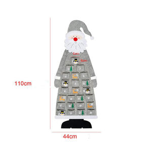 Accesorios para el hogar Decoración fieltro cuenta regresiva calendario Navidad combinación bolsa - Product Image 4