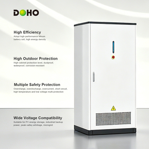 ระบบจัดเก็บพลังงานไฮบริดลิเธียมไอออน DOHO DHE200-400-A 50kW/100kWh ระดับ IP54 พร้อมระบบระบายความร้อนด้วยอากาศแบบสมาร์ท แบตเตอรี่ LFP รองรับ CAN/TCP/IP - Product Image 2
