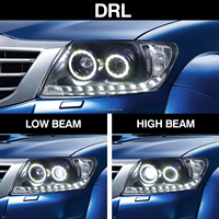 Archic nouveau design pour Hilux REVO/ROCCO 2005-2011 phares de voiture avec clignotant séquentiel lampe frontale yeux d'ange