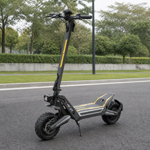 Trottinette électrique en acier à haute teneur en carbone 1200W, propulsion arrière, 48V 18.2Ah, autonomie 50KM, vitesse 55KMH, pneus 11 pouces, freins à disque doubles, entrepôt UE - Product Image 2