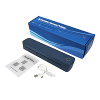 Mini Impresora Térmica Inalámbrica Portátil A4, Compatible con Impresión de Tatuajes, Impresora Térmica de Documentos USB BT para Negocios y Oficina
