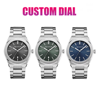 Jam Tangan Pria Mewah Stainless Steel Quartz Analog Kaca Gerakan MIYOTA Jepang Logo Kustom Jam Bisnis Produsen OEM
