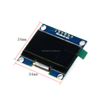 Modul Layar OLED 1.3 Inci 128X64 SH1106 IIC I2C Antarmuka Warna Putih Biru Modul Layar OLED 4-Pin untuk Arduino ESP32