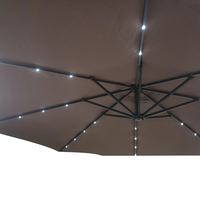Jardin extérieur 8 Panneau 3m Cantilever Led Design contemporain Patio Banana Umbrella