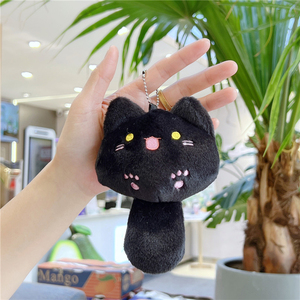 Llavero de Peluche Suave de Algodón PP con Forma 3D de la Serie Gatos de Ocio, Adorable y Genial, con Sonido, Diseño BIBI Call Meow Meow Planet y Cierre - Product Image 3