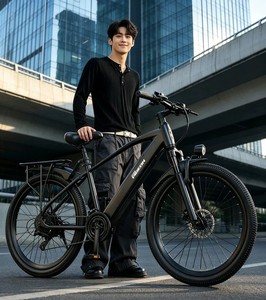 Bicicleta de Montaña Eléctrica de 400w para Carretera y Todoterreno T9 con 7 Velocidades, Conducción Suave y Eficiente para Diversos Terrenos Acero con Alto Contenido de Carbono - Product Image 2