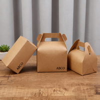 Fabricant de boîtes à gâteaux jetables écologiques personnalisées en carton kraft UV dossiers jetables pour expédition d'emballage d'aliments cuits au four