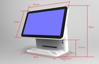 Écran tactile de 15.6 pouces tout en un écran tactile capacitif Terminal Pos