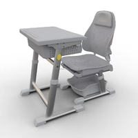 Meubles scolaires de nouvelle conception, bureau et chaise réglables en hauteur pour la pause déjeuner des élèves, ensemble de tables et de chaises pour la pause déjeuner