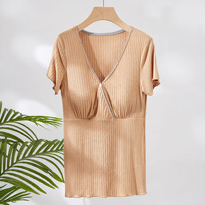 T-shirts de maternité à manches courtes, Tops personnalisables, vente en gros, pour femmes enceintes - Product Image 5