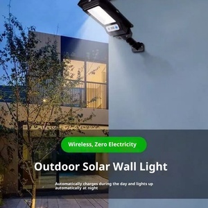 Lampu Taman Dinding <span class=keywords><strong>LED</strong></span> Tenaga Surya Tahan Air dan Debu IP65 Baterai Lithium Isi Ulang Baterai Dapat Dilepas Bersertifikasi RoHS CE 140 - Product Image 3