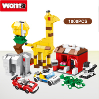 WOMA jouets en gros OEM ODM assembler des blocs de construction briques Kit éducatif bricolage cadeaux ensemble Jouet couleurs classiques 1000 pièces en plastique 40