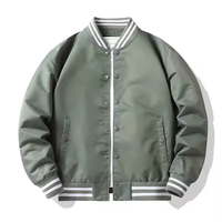 Best-seller Blouson hiver baseball personnalisé style minimaliste Letterman satin veste collège de luxe personnalisée pour hommes