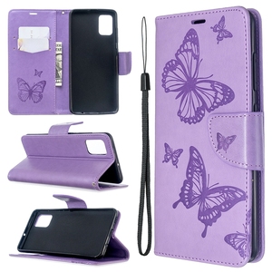 Étui en cuir portefeuille en relief papillon pour Samsung <span class=keywords><strong>Galaxy</strong></span> S20 FE S20 Plus Ultra A15 A51 A71 A01 A11 A21 A41 A31 M32 Flip Cover - Product Image 2