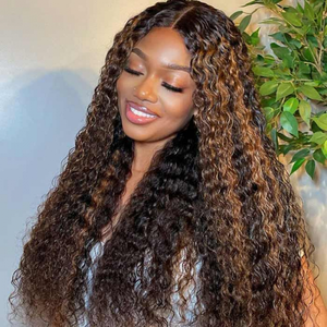 Cheveux vierges sans colle Deep Wave Kinky Curl Frontal de cheveux humains brésiliens pour dentelle Fournisseur de perruques à haute densité de 18 pouces - Product Image 2