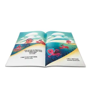 맞춤형 인쇄 하드 및 소프트 커버 스토리 출판 소책자 M agazinecalogue 요리 종이 어린이 만화책