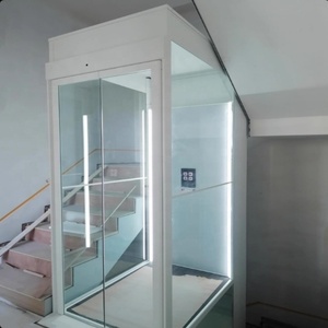 Ascensor Residencial Pequeño para Interiores y Exteriores de 2-4 Pisos, con Accionamiento por Corriente Alterna sin Engranajes, Puerta Automática, Personalizado para Viviendas, con Certificación CE - Product Image 4
