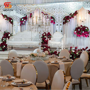 Arco Decorativo LEDA de Lujo para Bodas, Diseño Plateado, Juego de 3 Piezas, Arco para Decoración de Bodas - Product Image 3