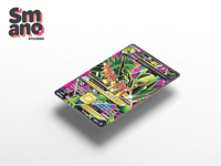 Smano - Funda Personalizada para Tarjetas de Débito de PVC Impermeable de 0,22 mm, para Promoción Empresarial, Adhesivo para Tarjetas de Crédito
