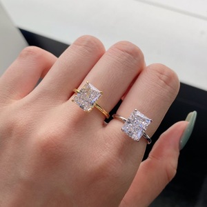 Natuna Đơn Giản Bầu Không Khí Công Chúa Cắt Zircon Engagement Rings Đối Với Phụ Nữ Bạc 925 Mossanite Nhẫn Thiết Kế Đồ Trang Sức - Product Image 5