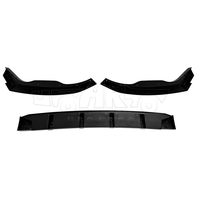 Haosheng - Lame de pare-chocs avant en fibre de carbone (3 pièces) pour Ford Transit Tourneo Connect Hayon 2014-2024