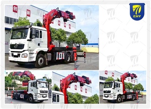 <span class=keywords><strong>Camion</strong></span> <span class=keywords><strong>tracteur</strong></span> Shacman équipé d'une <span class=keywords><strong>grue</strong></span> pliante à articulation de 20 tonnes à vendre - Product Image 5