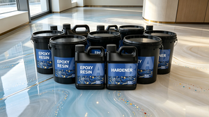 Manufacturer Clear Liquids Self Leveling <b>Epoxy</b> Resin for <b>Flooring</b> <b>Coating</b> Anti-slip Metallic <b>Epoxy</b> Resin with Marble Effect - Product Image 2