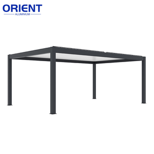 Kits de <span class=keywords><strong>pergola</strong></span> 3x3 3x4 <span class=keywords><strong>3x5</strong></span> 3x6 4x3 4x4 4x5 4x6 5x3 5x4 en <span class=keywords><strong>aluminium</strong></span> motorisé pour extérieur, toit à lames bioclimatique avec écran - Product Image 6